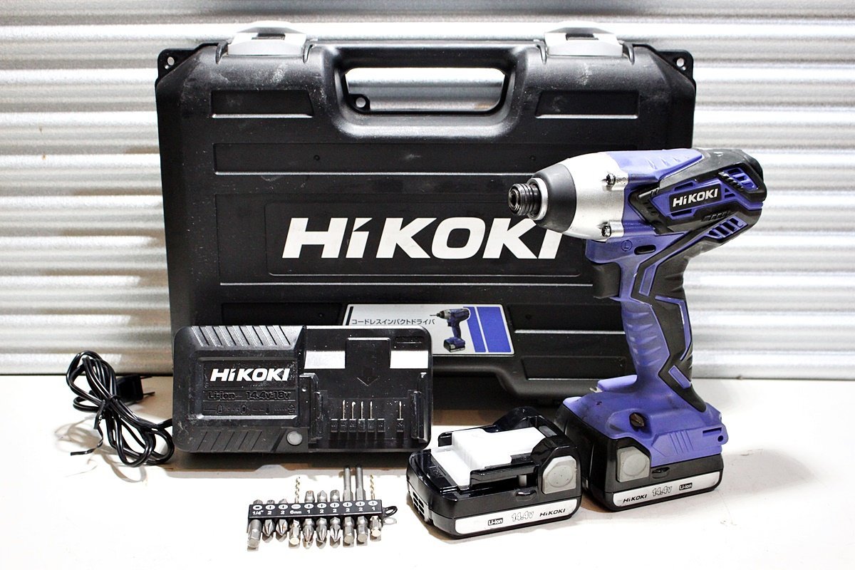 【お得，最新作】 1円 HiKOKI ハイコーキ 14.4Vコードレスインパクトドライバ FWH14DGL バッテリー BSL1415S &times;2 充電器 UC18YKSL 付(本体)｜売買されたオークション情報、yahooの商品情報をアーカイブ公開 - オークファ インパクトドライバ