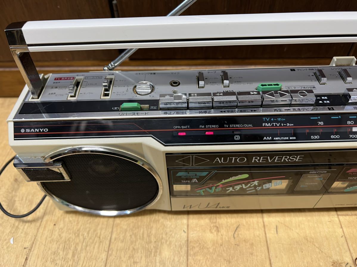 ☆SANYO サンヨー 三洋 ☆MR-WU4MKlⅡ（S）MR-WU4MK3 ダブルラジカセ