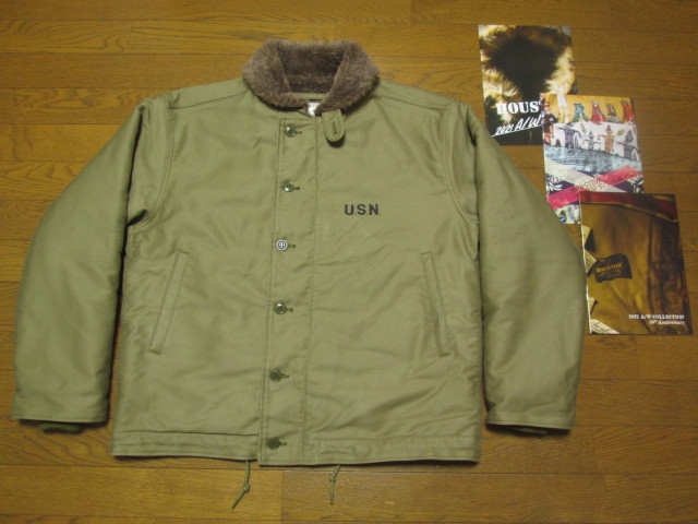 美品 良好 HOUSTON ヒューストン デッキジャケット N-1 N1 ジャケット 