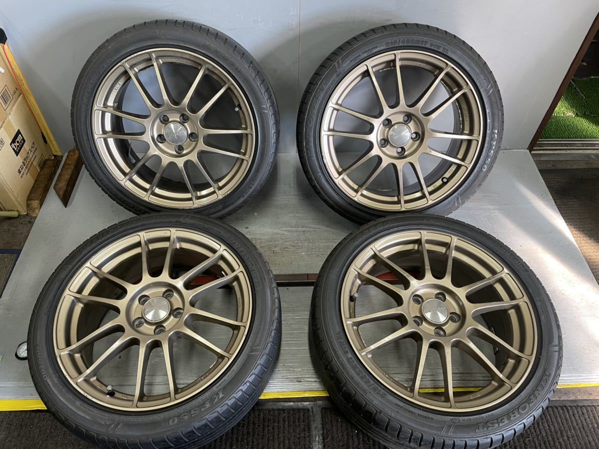  ENKEIアルミ 17インチ 商品番号5705 17&times;7J ＋50 H5 215/45ZR17 91W KINFOREST KF550 2016年製 4本セット(ラジアルタイヤ)｜売買されたオークション情報、yahooの商品情報をアーカイブ公開 - オークファン 5穴