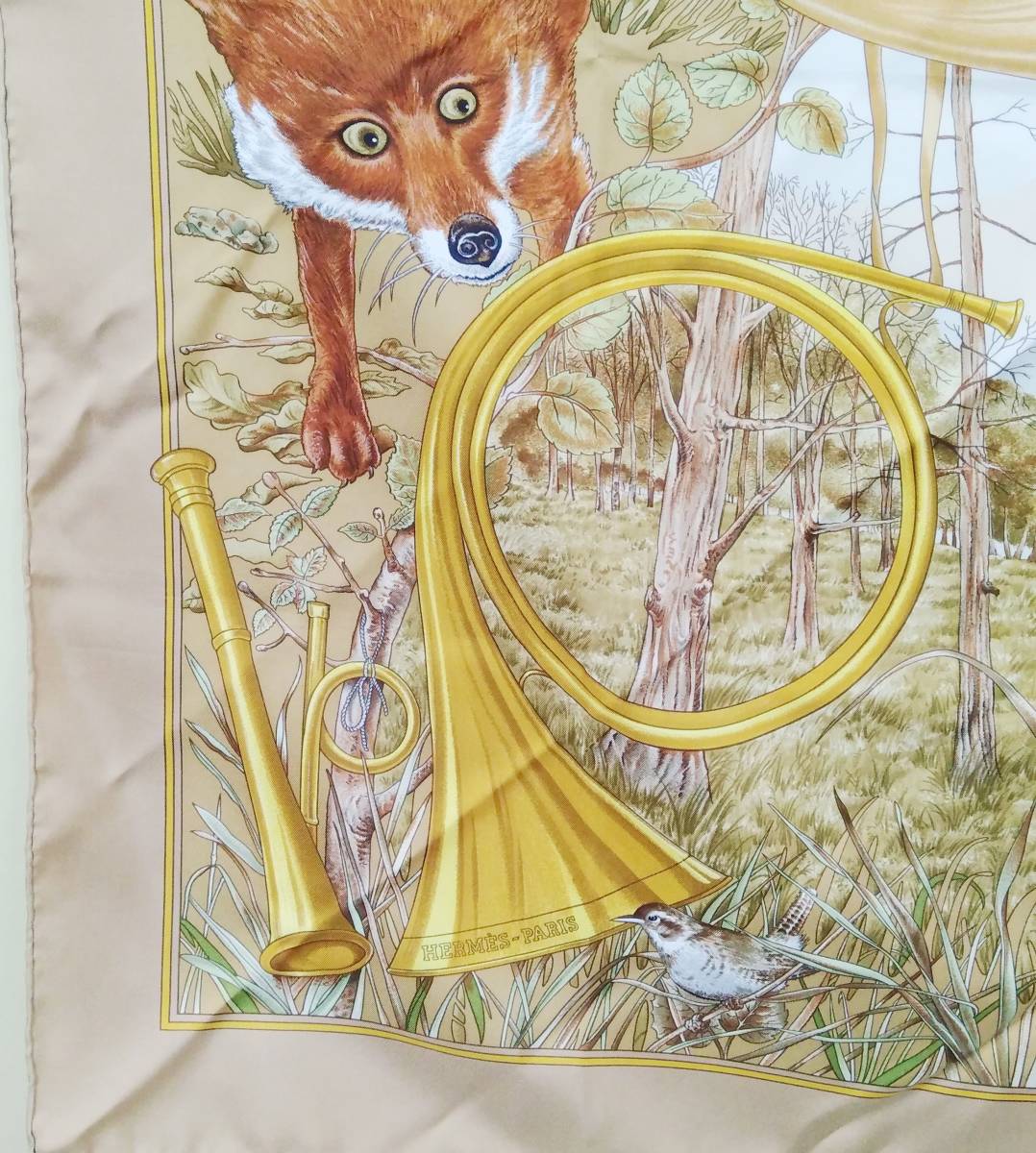 HERMES エルメス カレ90 LES CAVALIERS D OR 黄金の騎士 スカーフ