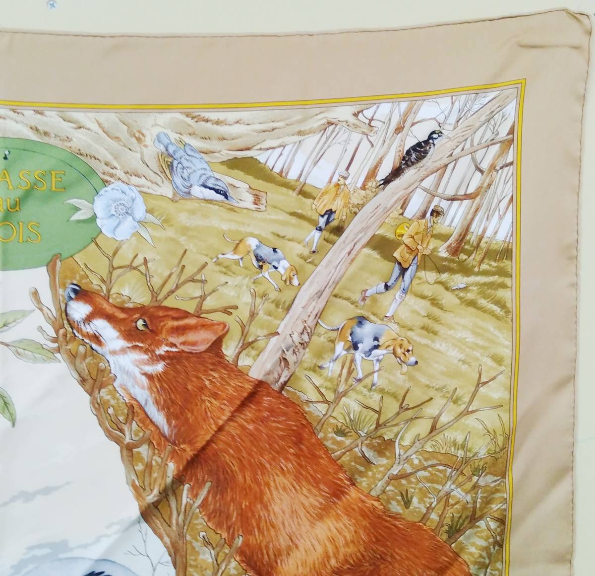 HERMES エルメス カレ90 LES CAVALIERS D OR 黄金の騎士 スカーフ