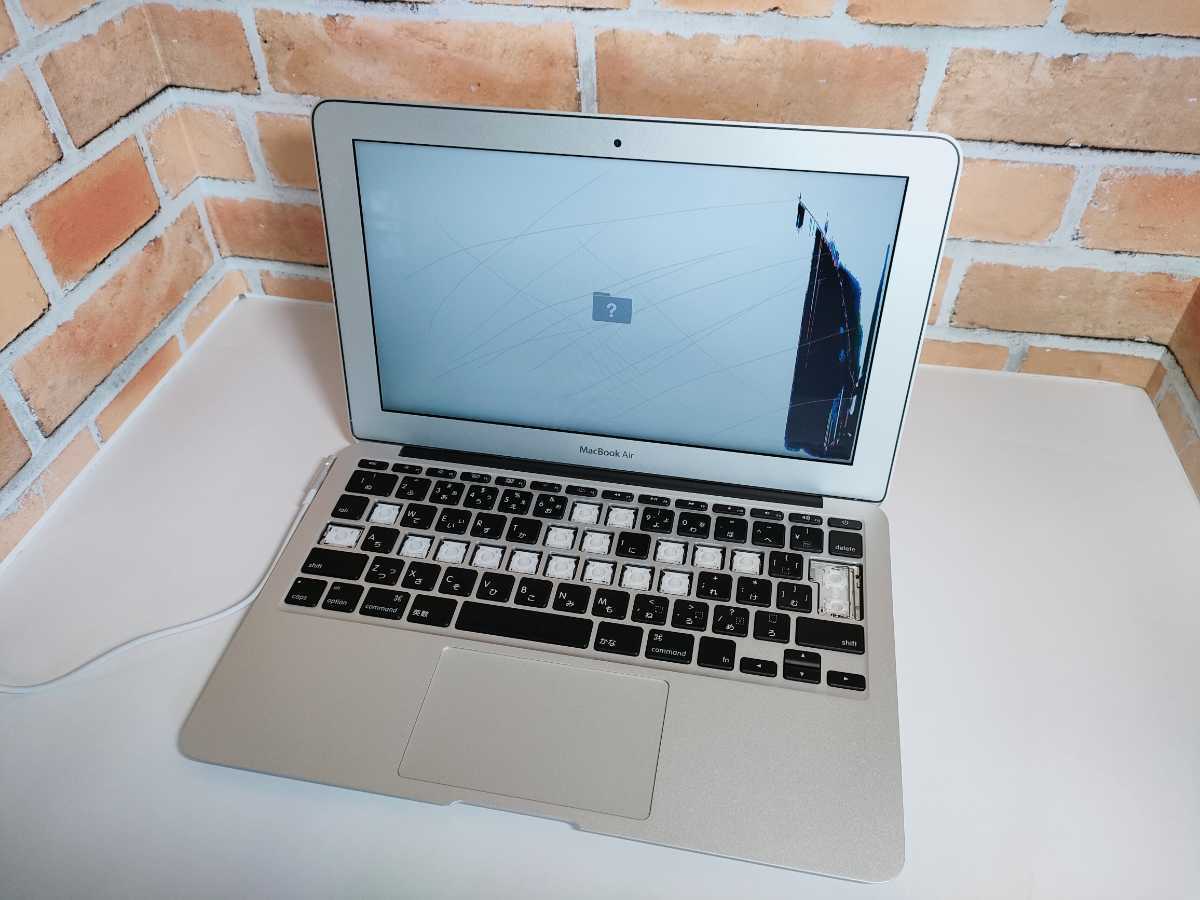 MacBookAir Mid 2011 11インチ i7 メモリ4GB 液晶割れ キー