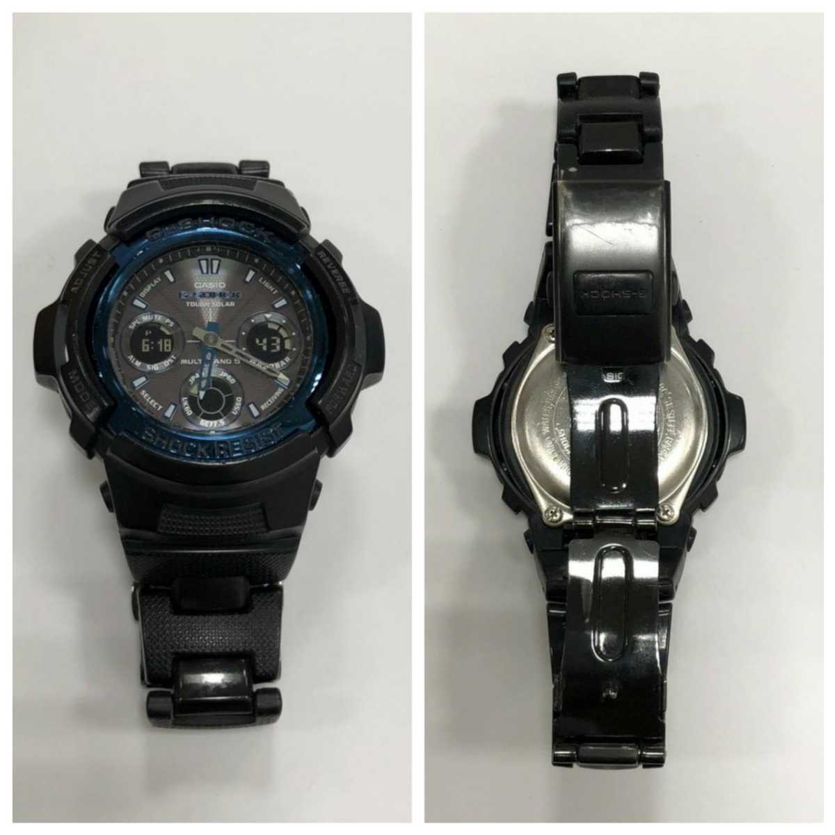 ☆CASIO カシオ G-SHOCK ソーラー電波 アナデジ AWG-100BC 腕時計（SF 