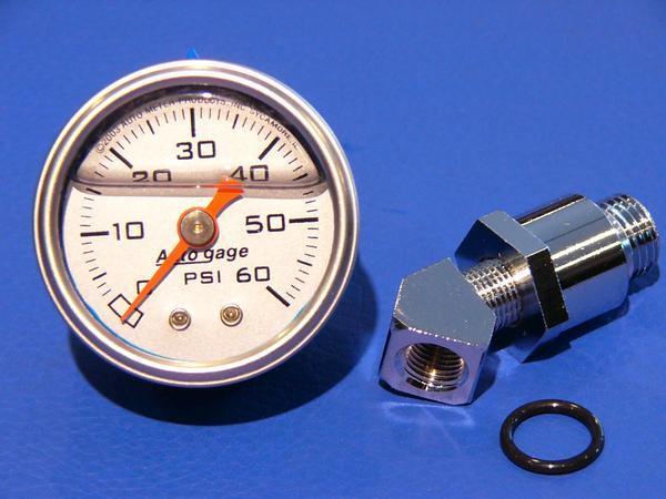 Ａｕｔｏ　Ｍｅｔｅｒ　オイルプレッシャー・ゲージ 新品 シルバー
