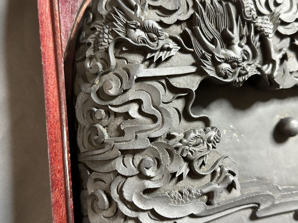 書道 硯 中国硯 雲龍彫大硯 書道具 天然石 すずり 大型 骨董品 書道 硯 中国硯 雲龍彫大硯 書道具 天然石 すずり 大型 骨董品