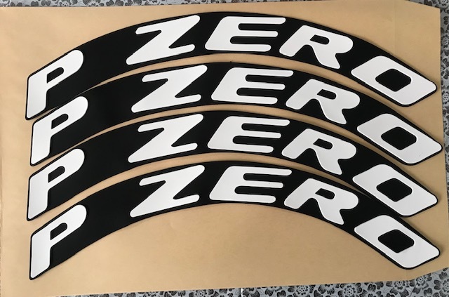 正規品，お買い得 目立つ かっこいい ピレリ Pzeroホワイトロゴ タイヤ用ラバーデカール 検索用レタリング ステッカー(文字)｜売買されたオークション情報、yahooの商品情報をアーカイブ公開 - オークファン 文字