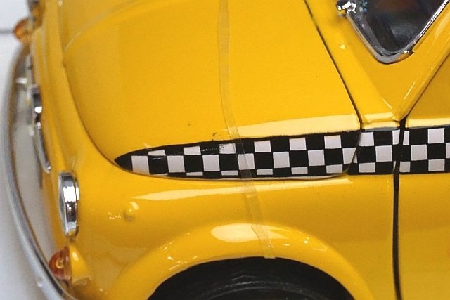 Bburago ブラーゴ 1/18 Fiat フィアット 500 タクシー イエロー 12066