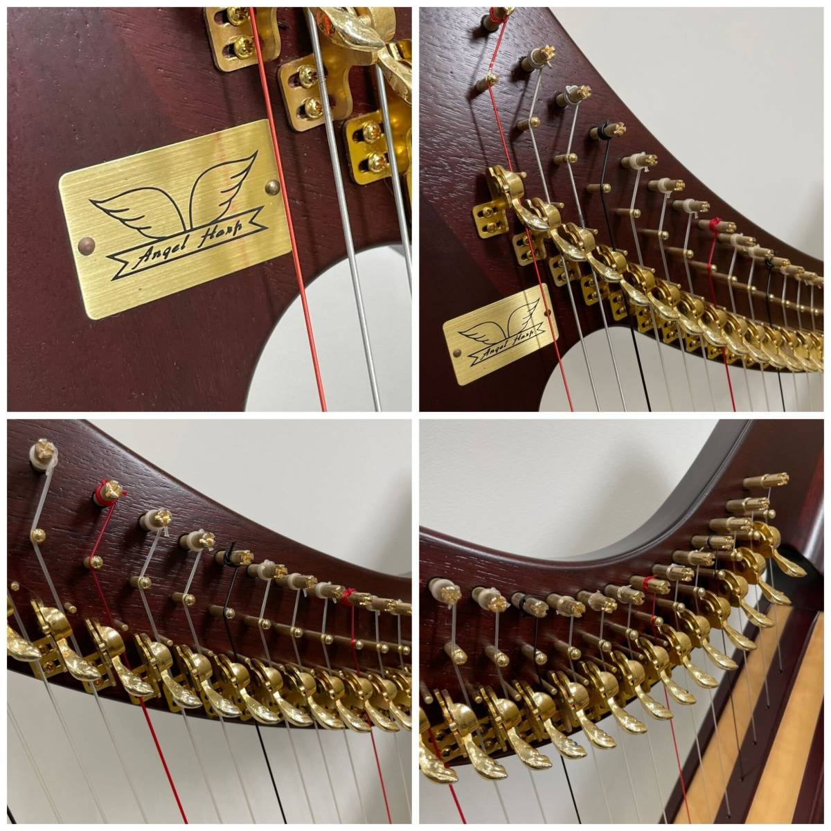 ANGEL harp 28弦 ソフトケース付 ハープ マホガニー 28弦 ソフトケース付 ハープ エンジェルハープ 横浜 弦楽器 良品 ANGEL