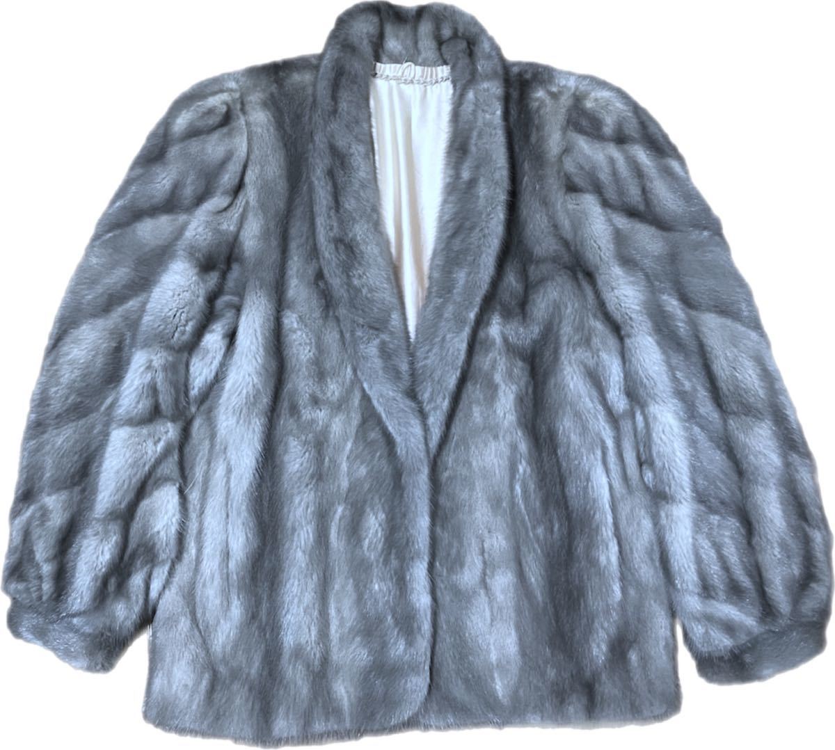 極美品 サファイアミンク*最高級毛皮*ミンクファー*MINK*リアルファー 