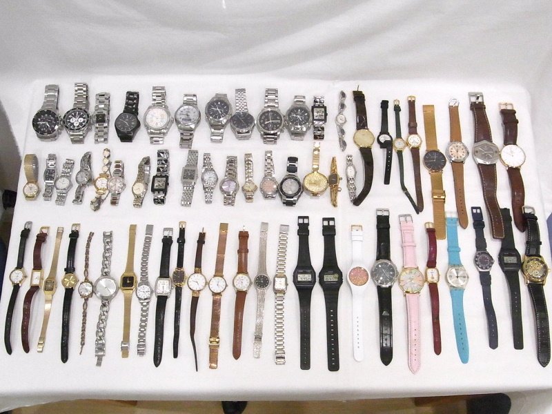 1円～☆ジャンク腕時計 まとめて68点 セイコー シチズン カシオほか 