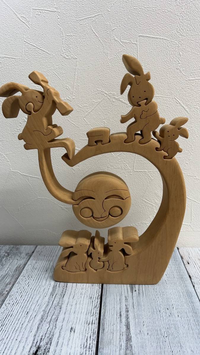 得価，新作 クラフトバードウッド パズル 木製パズル うさぎ 兎 インテリア(立体パズル)｜売買されたオークション情報、yahooの商品情報をアーカイブ公開 - オークファン 立体パズル