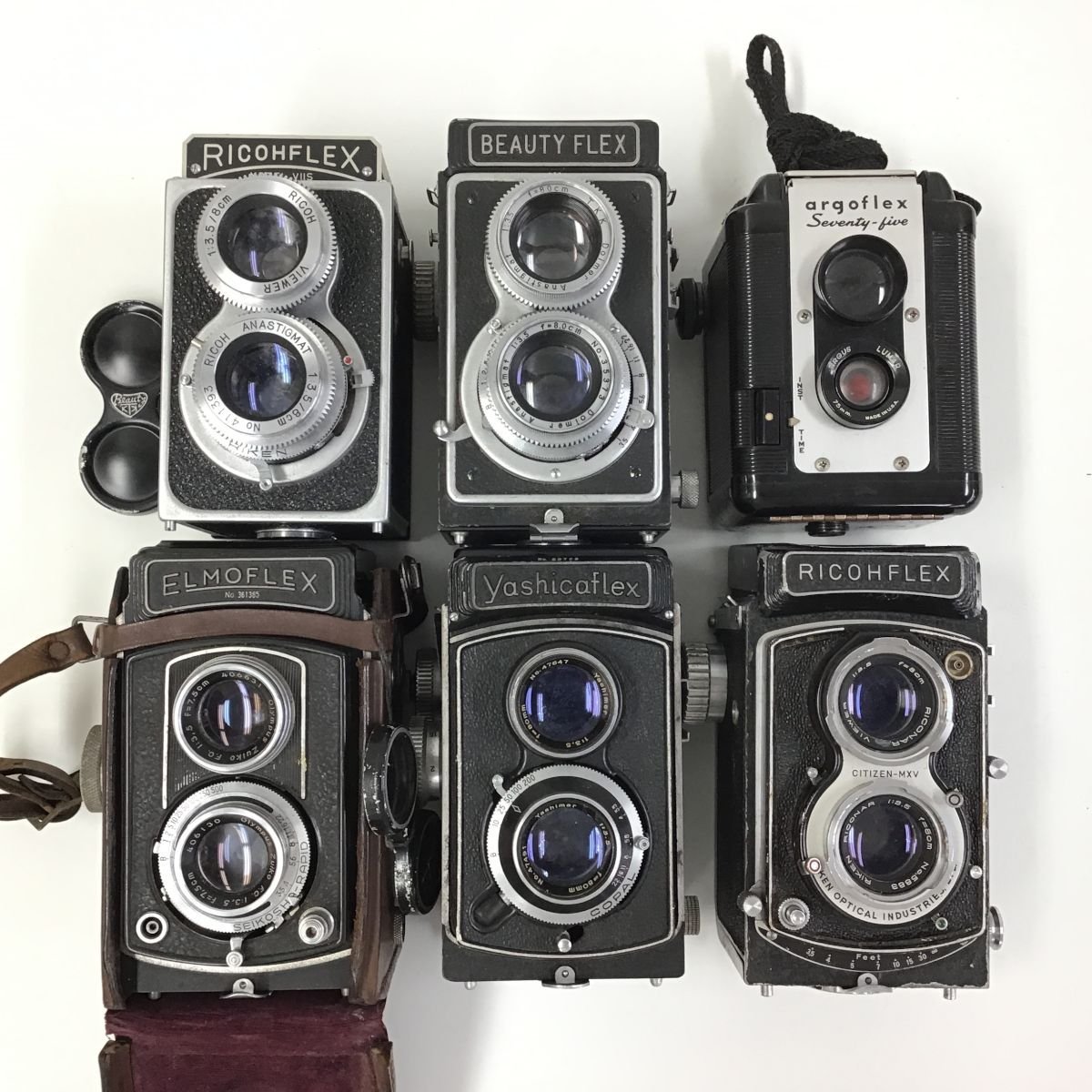 Yashicaflex ， Ricohflex ， Elmoflex ， argoflex 他 レトロ 二眼