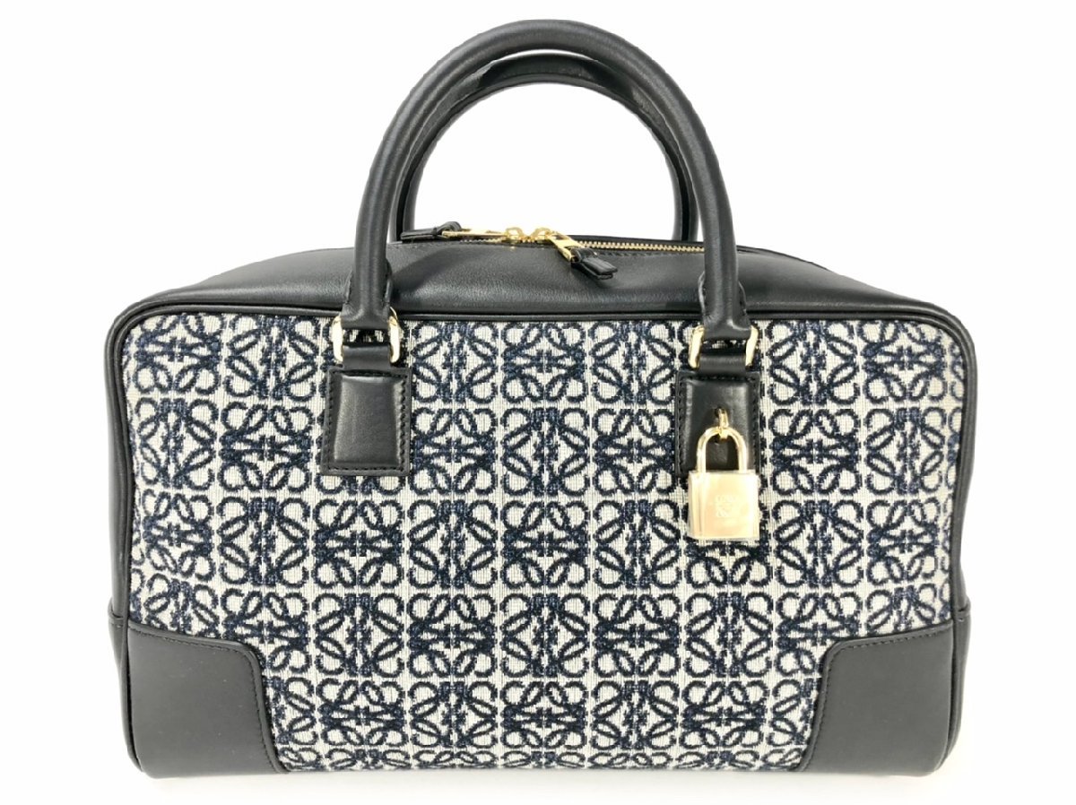 未使用品】LOEWE ロエベ アマソナ 28 ハンド バッグ アナグラム 