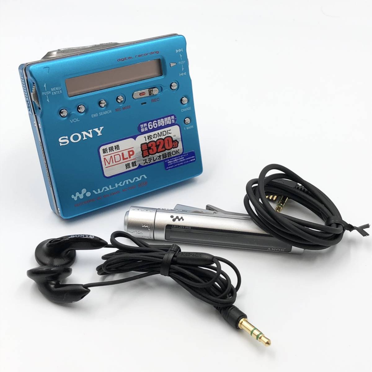 ジャンク扱い 外観超美品 録音再生OK SONY WALKMAN MZ-R900 ポータブル