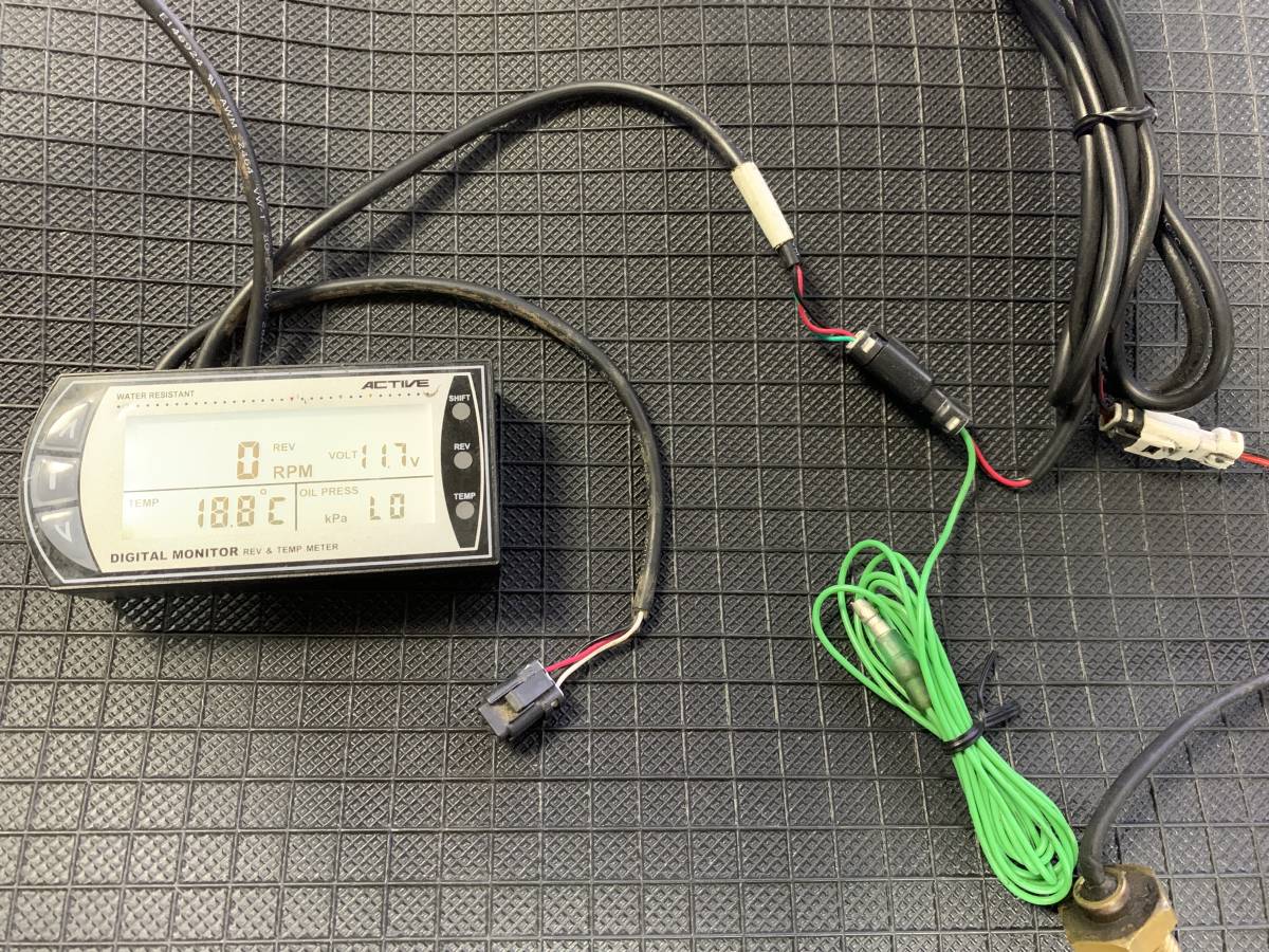 ACTIVE製デジタルモニター アクティブ ACTIVE バイク用メーター