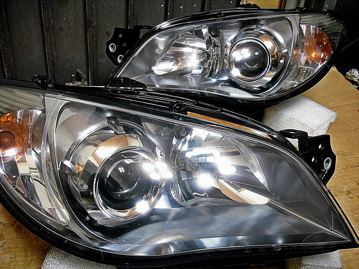美品 GG GD GDB インプレッサ 後期 鷹目 WRX STI HID キセノン ヘッド