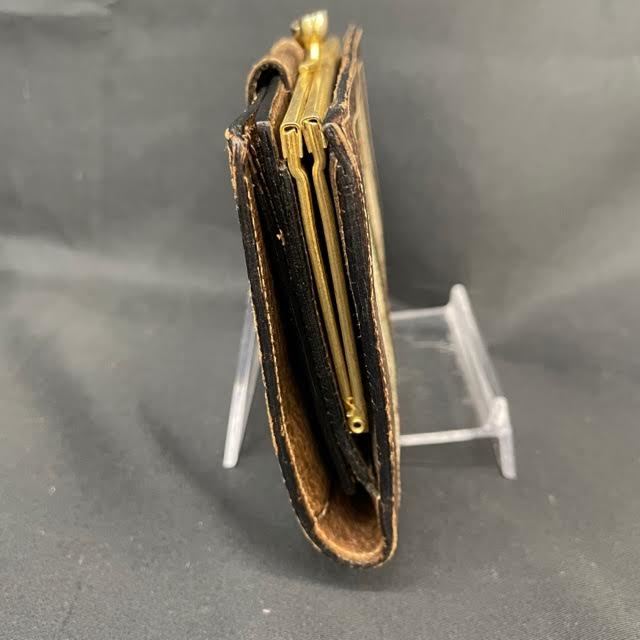 仙25 【1円スタート】 GUCCI 財布 折りたたみ がま口 グッチ オールド  