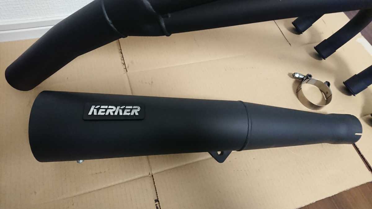 ゼファー400用 KERKER 集合管 メガホンマフラー 希少バッフル付