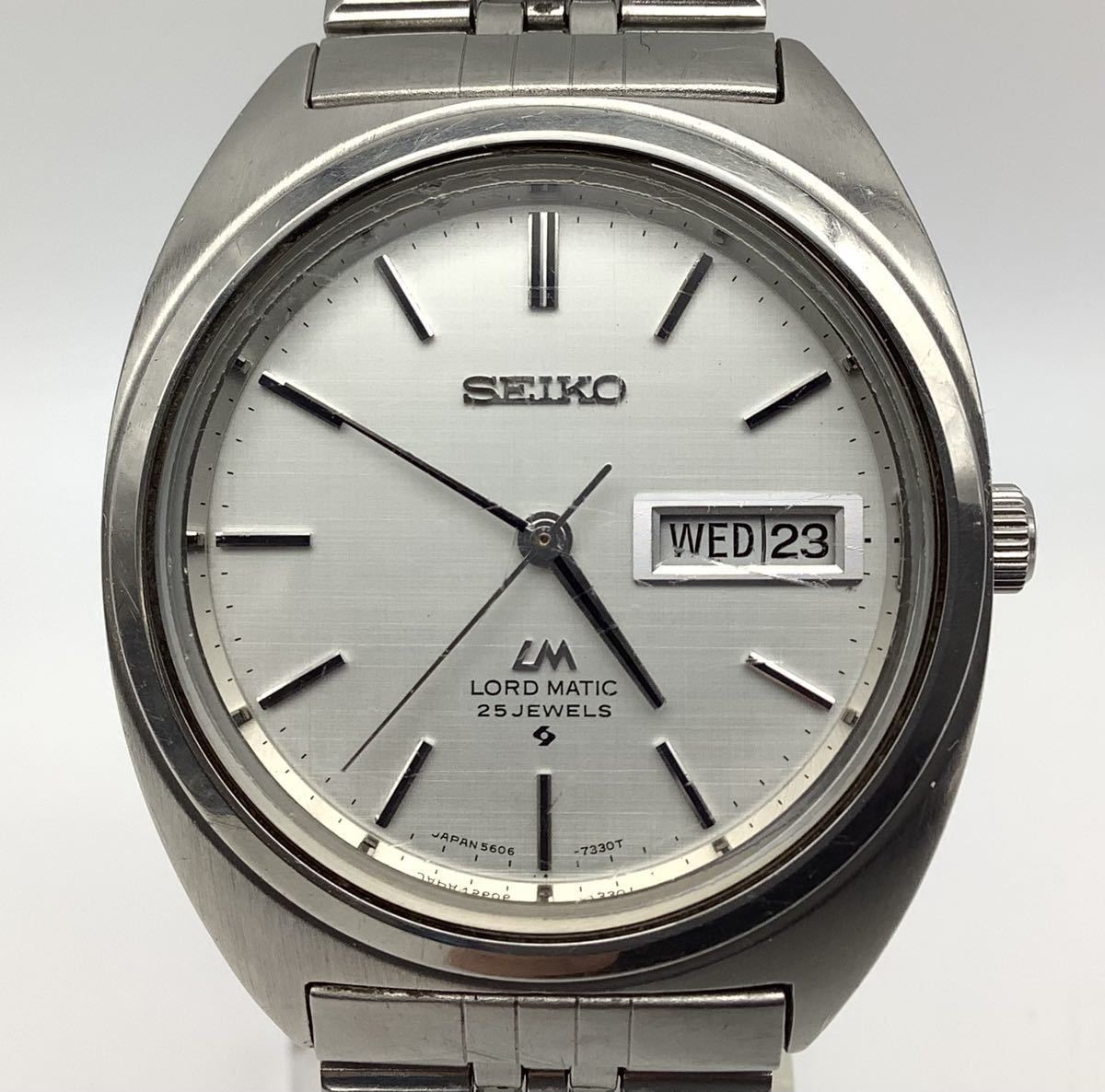 稼働 ① SEIKO セイコー LM LORD MATIC ロードマチック 25石 5606-7140 