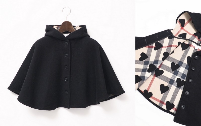 キッズ服(100cm~) バーバリー女の子ケープ