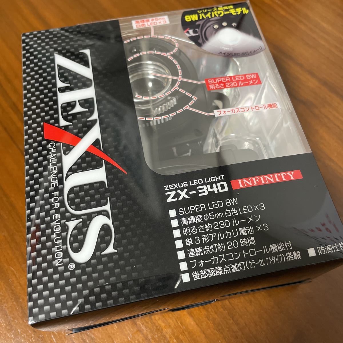 ZEXUS ゼクサス ZX-340 INFINITY 富士灯器 ジェントス LEDヘッドライト