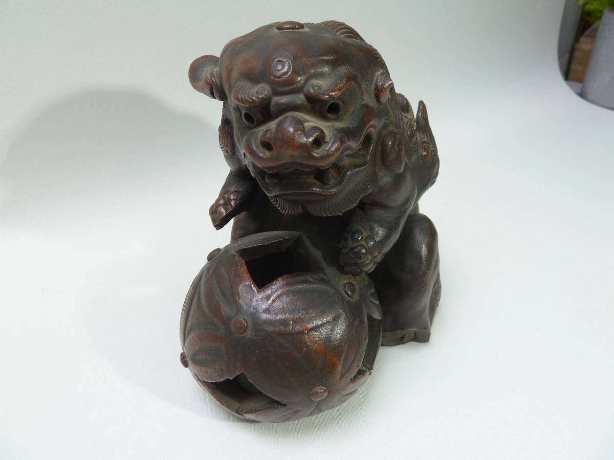 古い備前焼？ 古備前？ 玉乗り獅子 骨董？ 旧家蔵出し アンティーク
