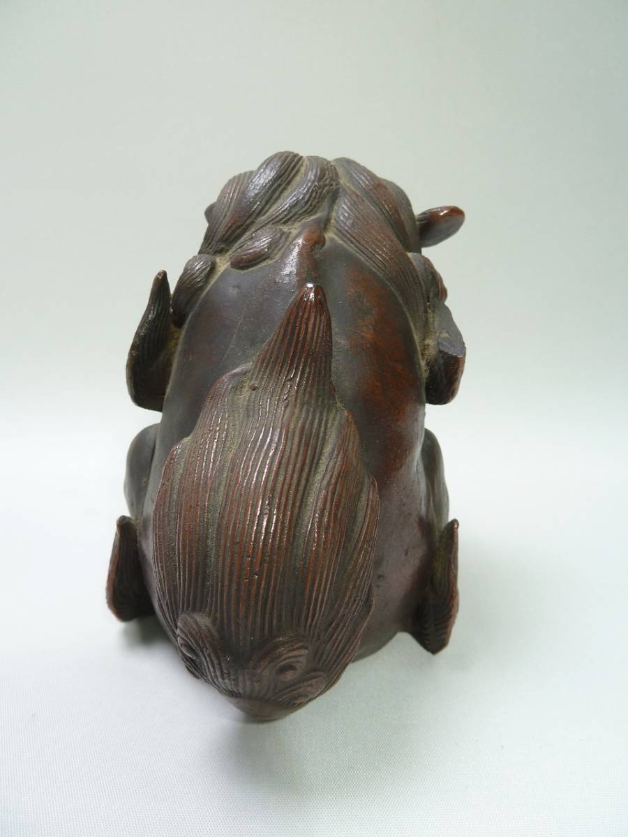 古い備前焼？ 古備前？ 玉乗り獅子 骨董？ 旧家蔵出し アンティーク