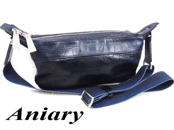 美品◆アニアリー aniary レザーショルダーバッグ