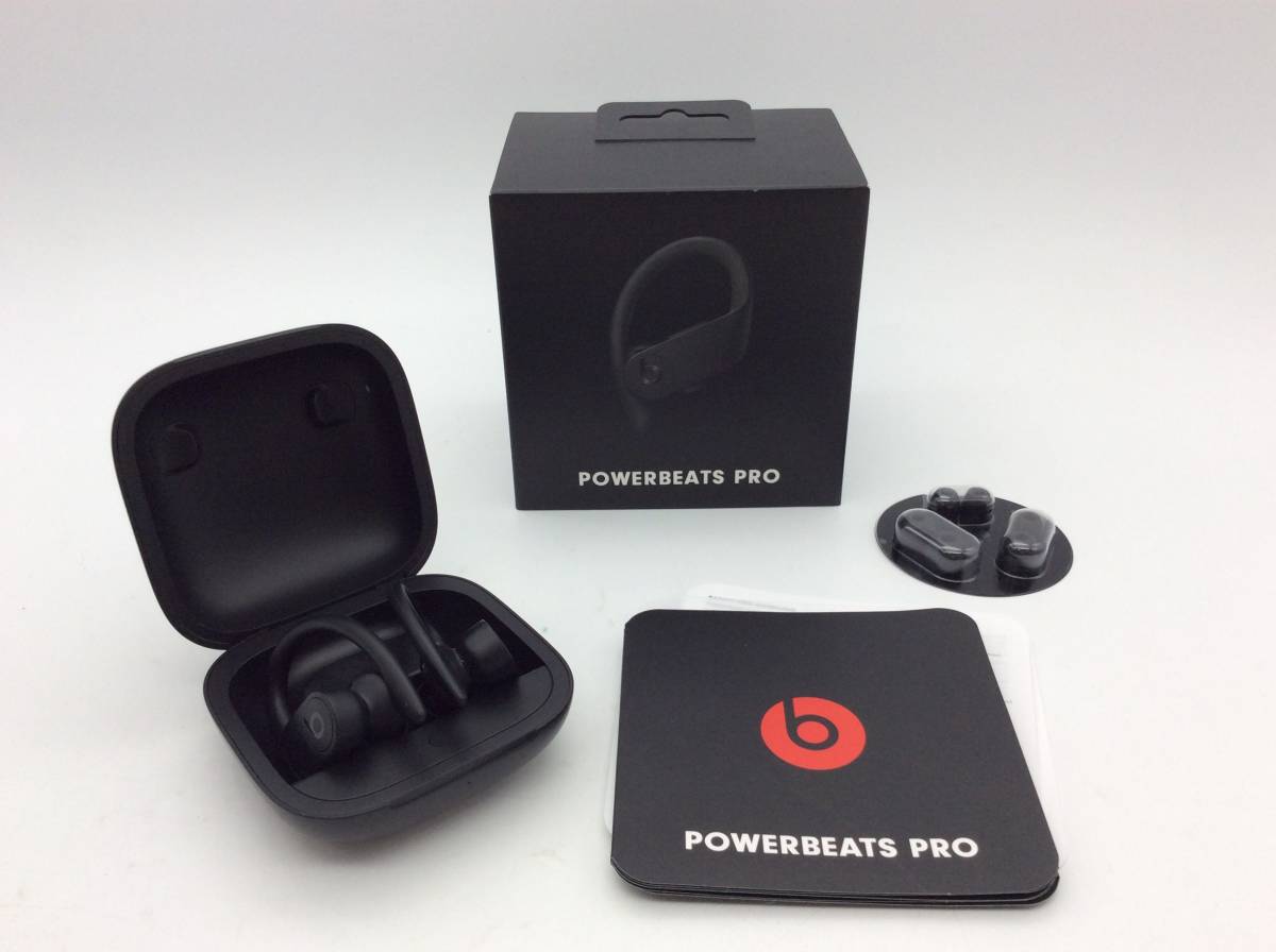 #4924 Power Beats Pro パワービーツプロ ワイヤレスイヤホン Bluetooth Black 2019年製 A2047 A2048 A2078 FE602-02774-A