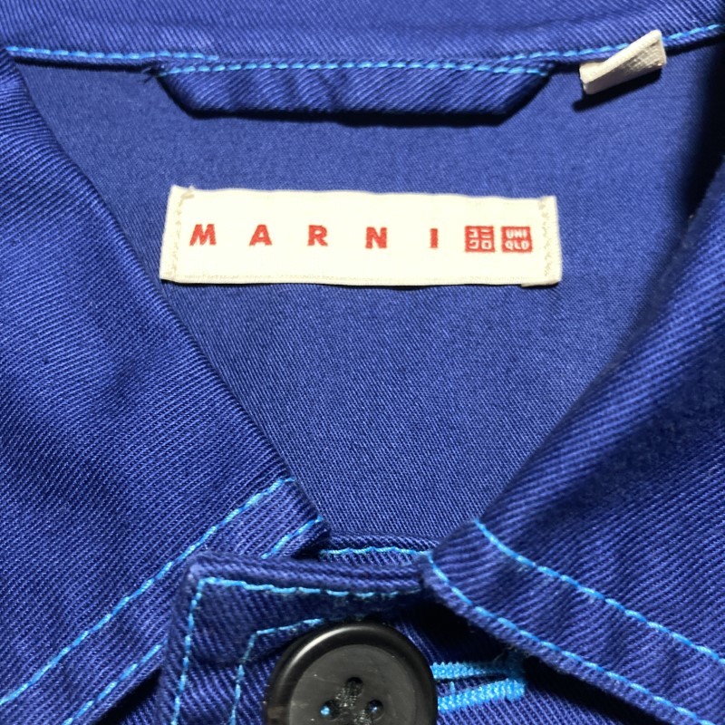 ユニクロ×マルニ☆希少XLサイズ&完売カラー青☆オーバーサイズ 