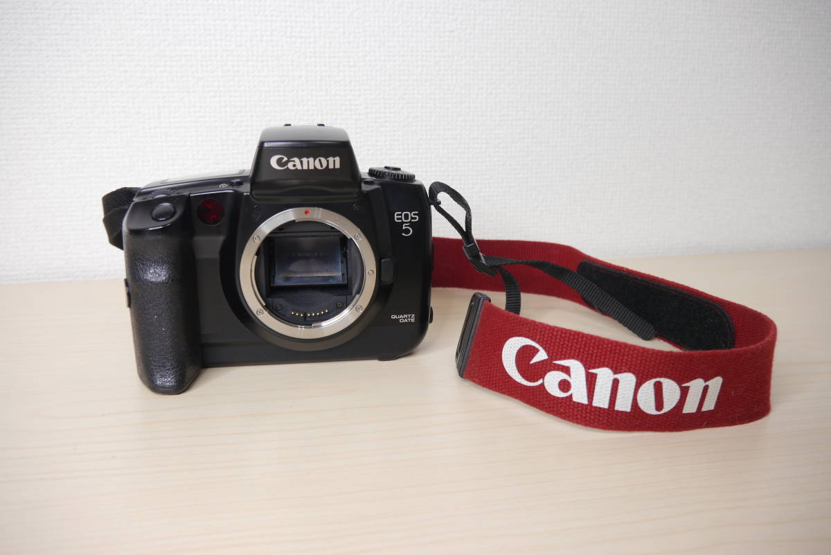Canon EOS 5 QUARTZ DATE フィルム一眼レフカメラ 本体 CANON/キャノン フィルムカメラ EOS5 QUARTZ DATE 24mm AF レンズ2点