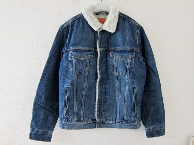 安い，お得 Levi's シェルパ ボア ジャケット S ブルー 16365-0162(ジージャン)｜売買されたオークション情報、yahooの商品情報をアーカイブ公開 - オークファン 男性用