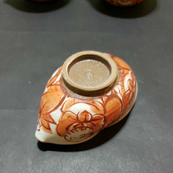 煎茶道具 湯冷まし 急須 五彩唐子遊図 造 平安北峯 初だし京焼 色絵