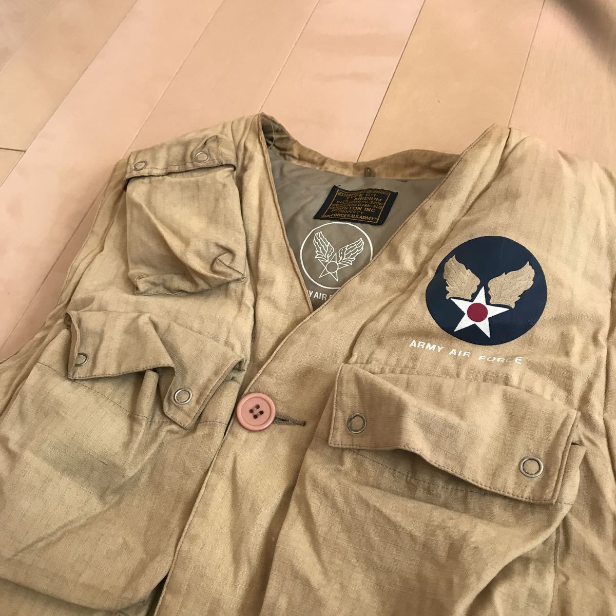 ☆レア！HOUSTON TYPE C-1 ARMY AIR FORCE ミリタリー ダウン ベスト 