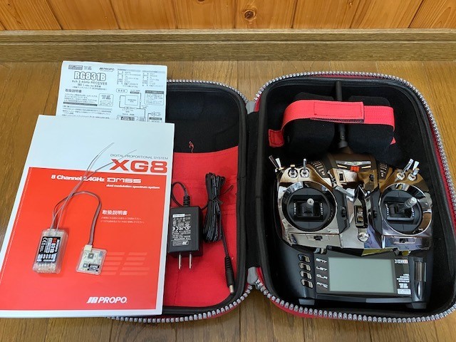 JR PROPO 送信機 XG8 受信機　RG831B+RA01T 在庫有新品 JRプロポ XG8 + 受信機 RG831B + リモートアンテナ RA01T