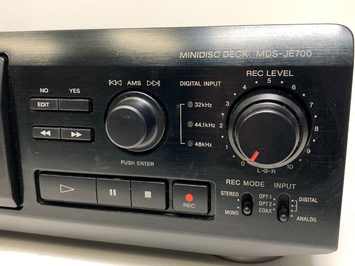 希少・美品SONY MDS-JE700 MDデッキ 純正リモコン 動作確認済 希少