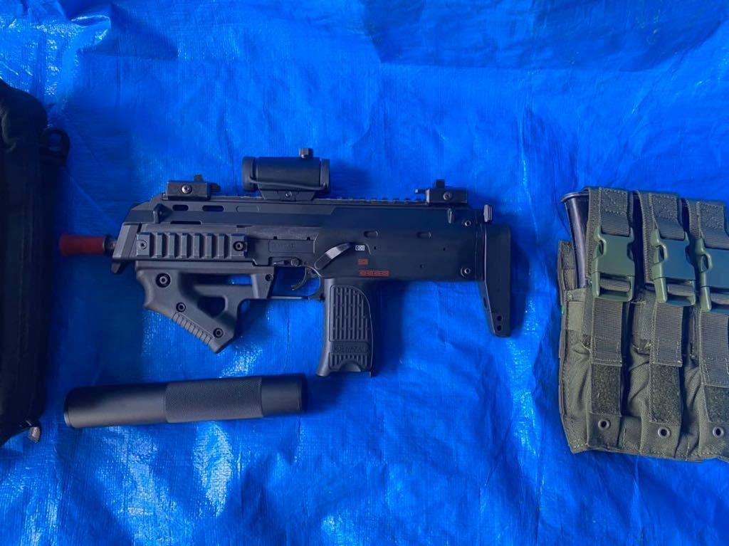 ラ*ル様 MP7A1 ガスブローバック 本体 ドットサイト サイレンサー付き 東京マルイ MP7A1 ガスブローバック ドットサイト サイレンサー ガン
