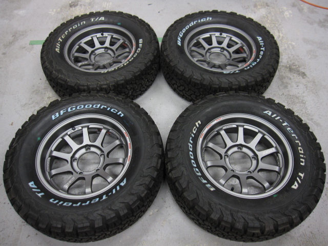  ジムニー RAYS A LAP-J REDOT 16X5.5J -30 139.7/5H BFグッドリッチ オールテレーン T/A K02 235/70R16 SET(ラジアルタイヤ)｜売買されたオークション情報、yahooの商品情報をアーカイブ公開 - オークファン 5穴