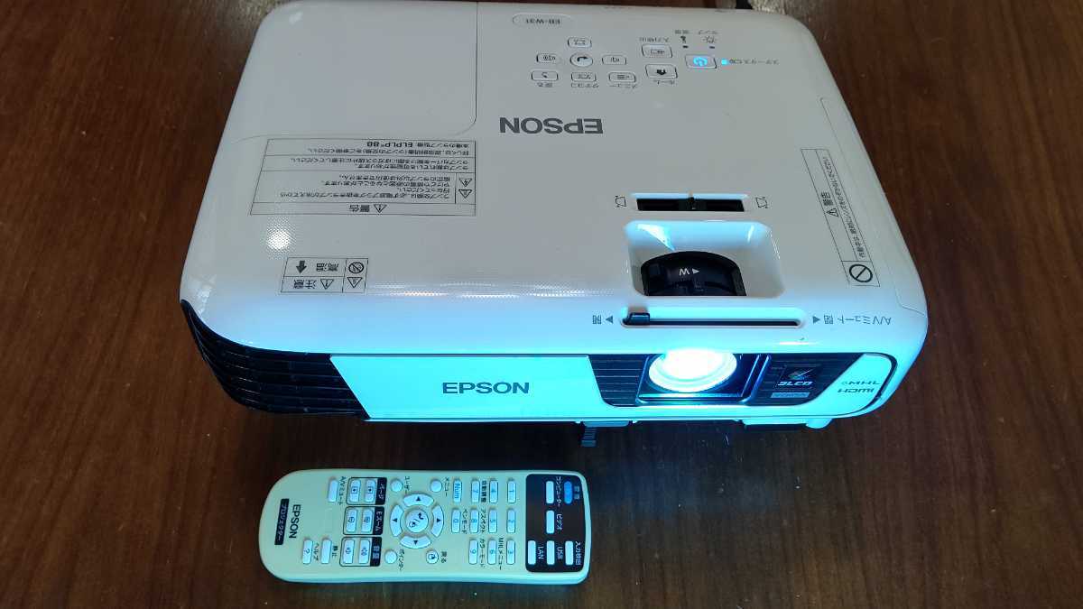 EPSON プロジェクター EB-W31 ランプ時間525H #2 EPSON #2公式