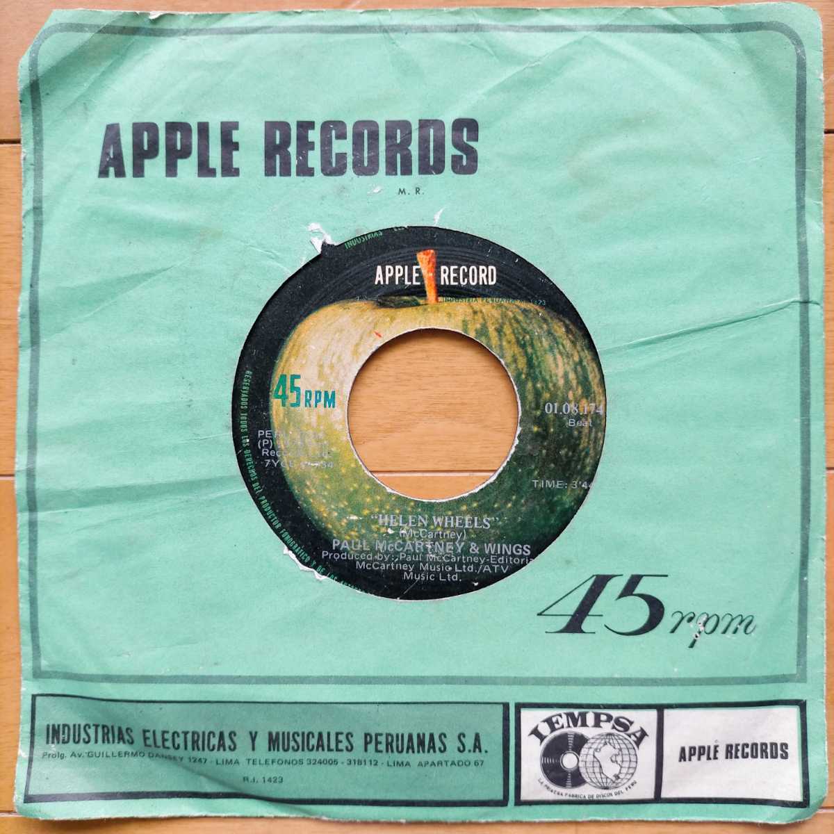 新作入荷，格安 PERU盤 PAUL Mccartney & WINGS HELEN WHEELS / COUNTRY DREAMER THE BEATLES(Paul McCartney)｜売買されたオークション情報、yahooの商品情報をアーカイブ公開 - オークファン P