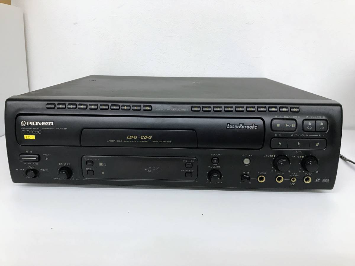 や[HY212]家電 映像機器 パイオニア PIONEER CLD-K33G LDプレーヤー CD 