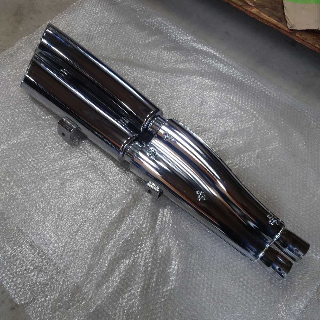 ハーレー VRSCA1130 V-Rod 純正 サイレンサー マフラー 中間パイプ 