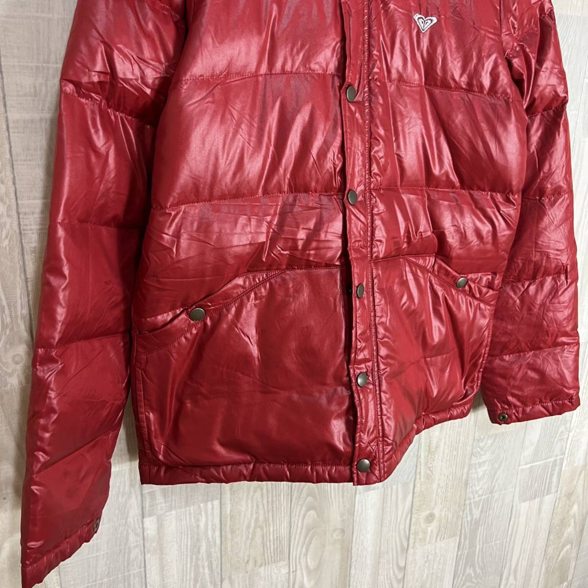 ROXY ロキシー ダウンジャケット Mサイズ ジャンパー 上着 赤 レッド 