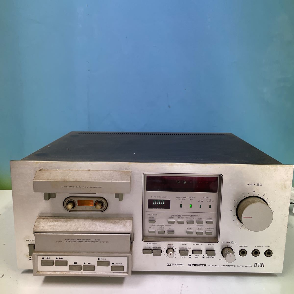 ジャンク品】PIONEER パイオニア カセットデッキ CT-910 取説付 CT-910