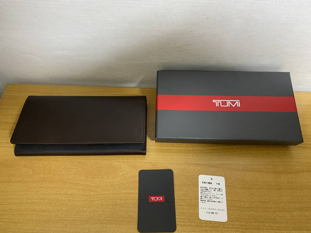 【送料無料，最新作】 TUMI トゥミ TRAVEL WALLET 長財布 レザー カード 小銭入れ 元箱付き 牛革 ダークブラウン(かばん、バッグ)｜売買されたオークション情報、yahooの商品情報をアーカイブ公開 - オークファン かばん、バッグ