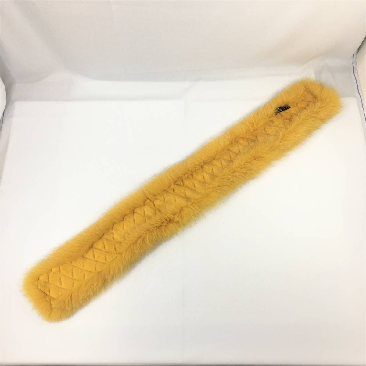 エトロ ファー ティペット ラビット×フォックス イエロー 毛皮