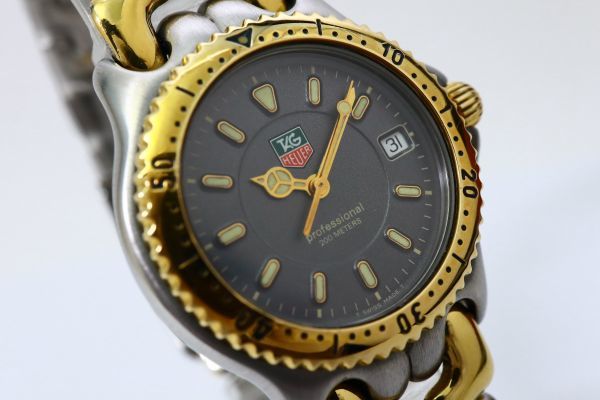 ☆本体良品 1円 TAG HEUER タグホイヤー WG1220-KO セル QZ 動作品 コンビ