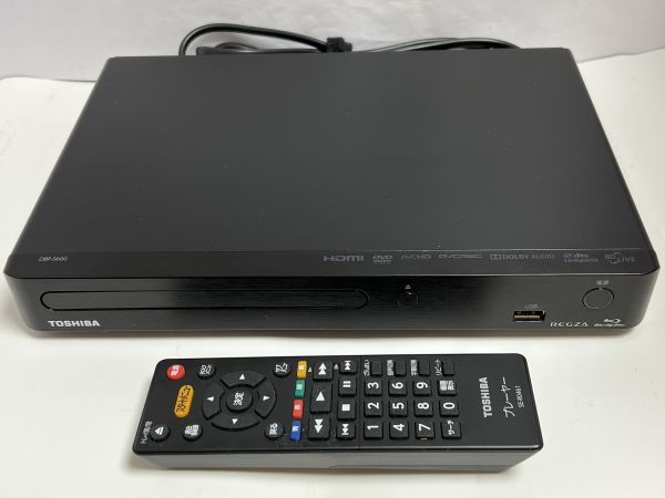 東芝 TOSHIBA REGZA ブルーレイディスクプレーヤー DBP-S600　2017年製　美品　動作品　リモコン付き