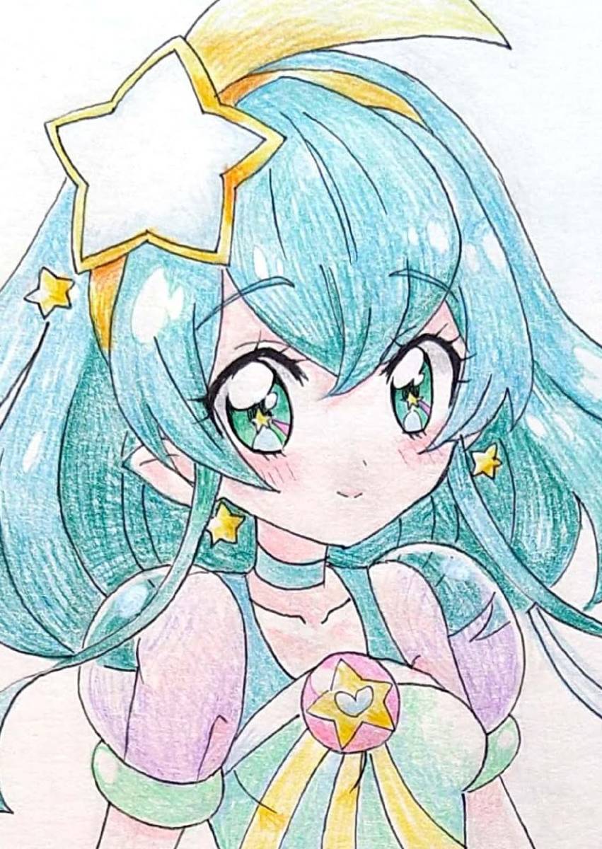 同人手描きイラスト スタートゥインクルプリキュア キュアミルキー A5